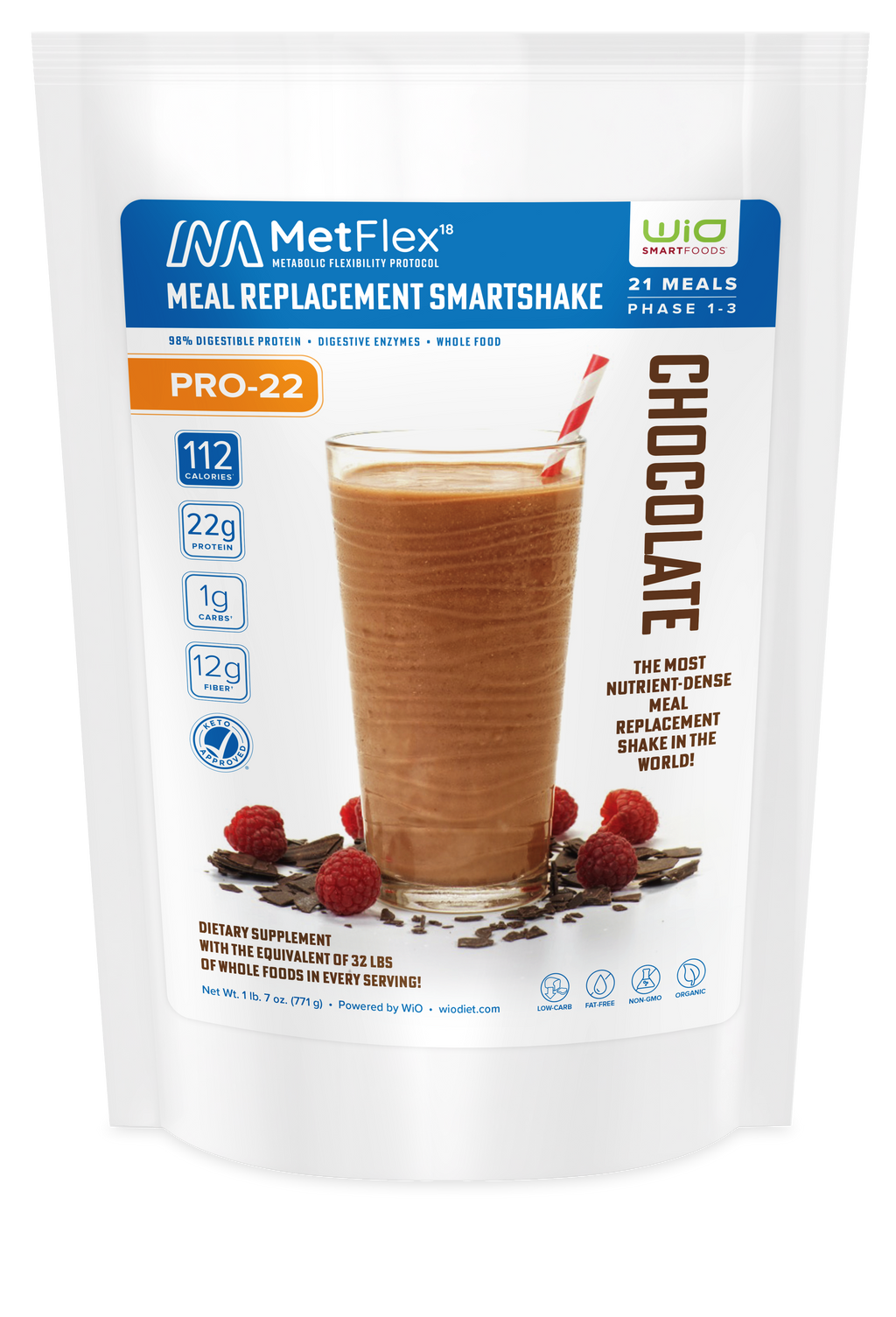 WiO SmartShake: Shaker Bottle 24 oz – WiO SmartFoods