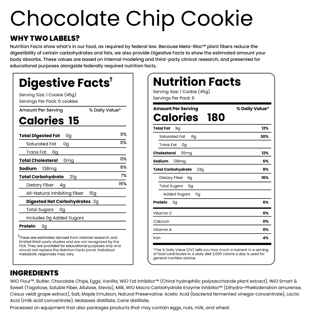 WiO Chocolate Chip Cookie (6-Pack)
