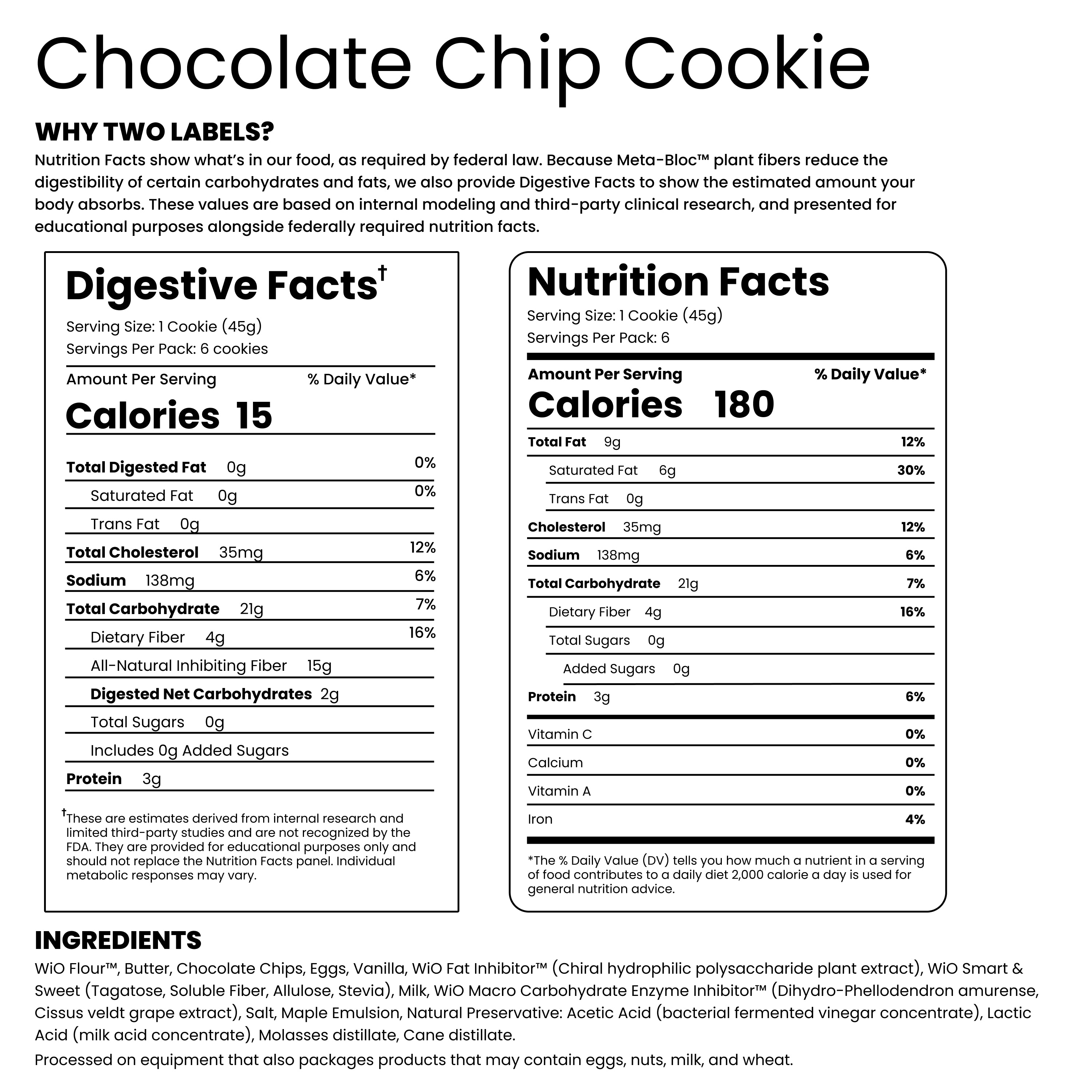 WiO Chocolate Chip Cookie (6-Pack)