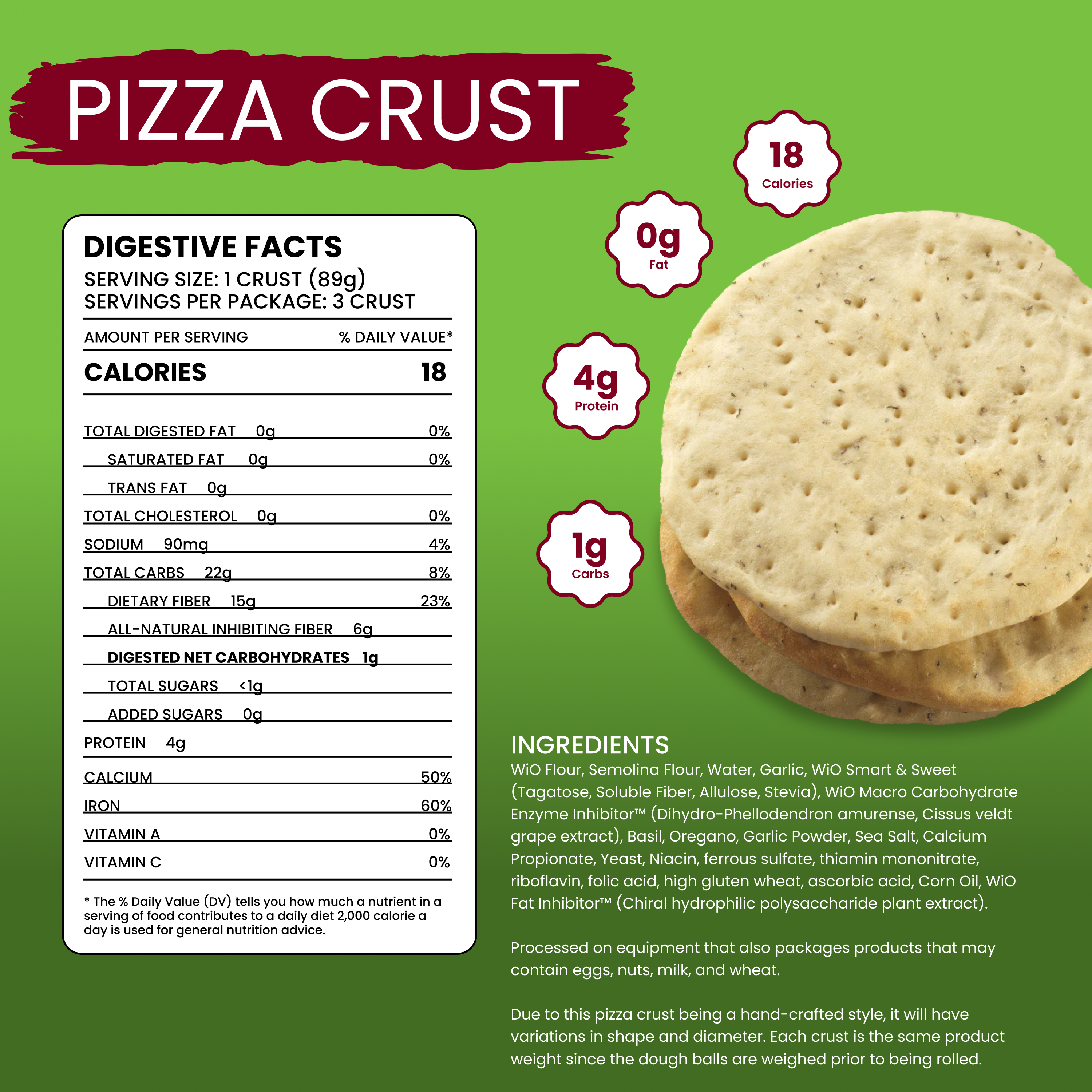 WiO Pizza Crust (3-Pack)