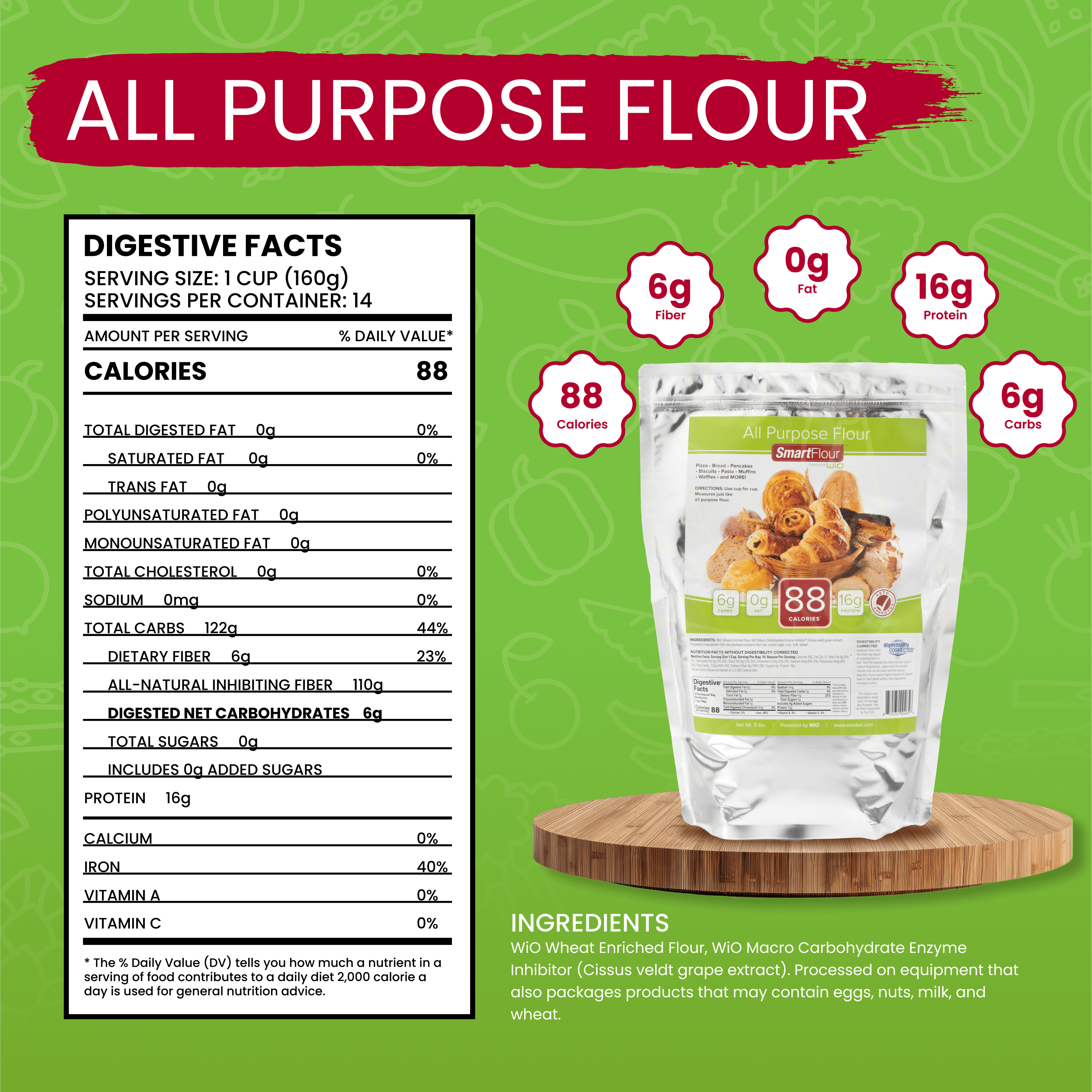 WiO All - Purpose Flour (5lbs) - WiO SmartFoods