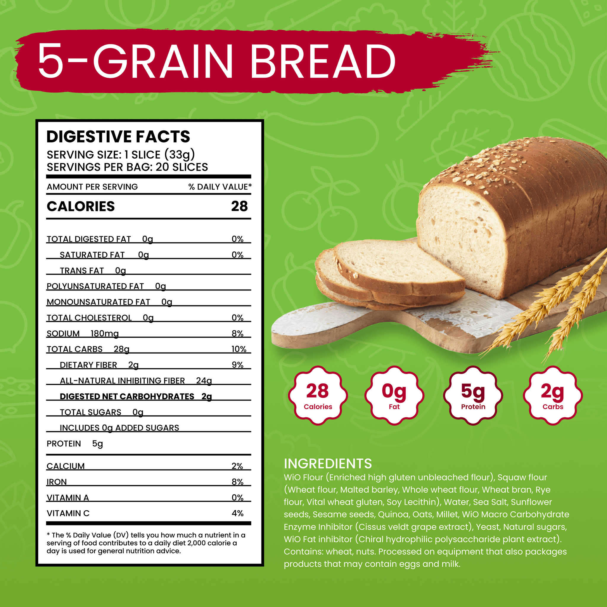 WiO Multi - Grain Wheat Bread - WiO SmartFoods