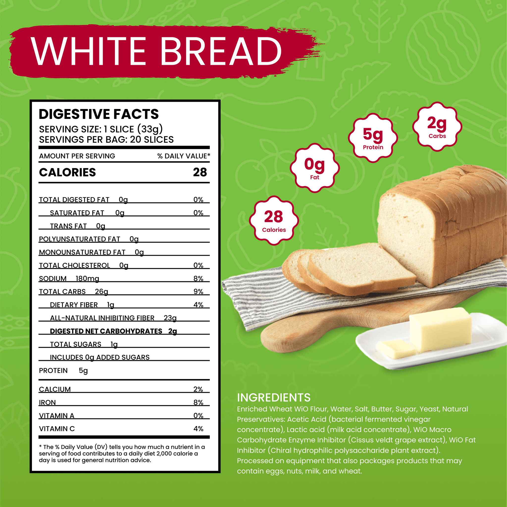 WiO White Bread - WiO SmartFoods